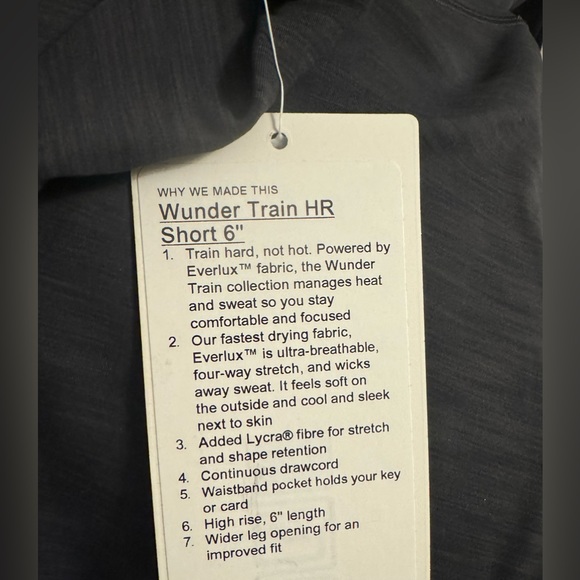 Lululemon Wunder Train High-Rise Short 6", BNWT - Picture 7 of 7